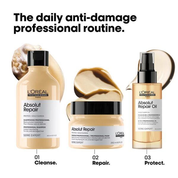 Absolut Repair Shampoo For Dry and Damaged Hair With Wheat Protein 300ml