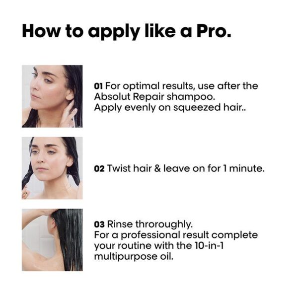 Absolut Repair Mask For Dry and Damaged Hair With Wheat Protein 250gm