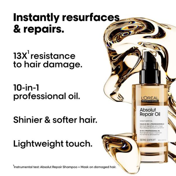 Absolut Repair 10-in-1 Multi-Benefit Hair Serum For Dry And Damaged Hair 90ml
