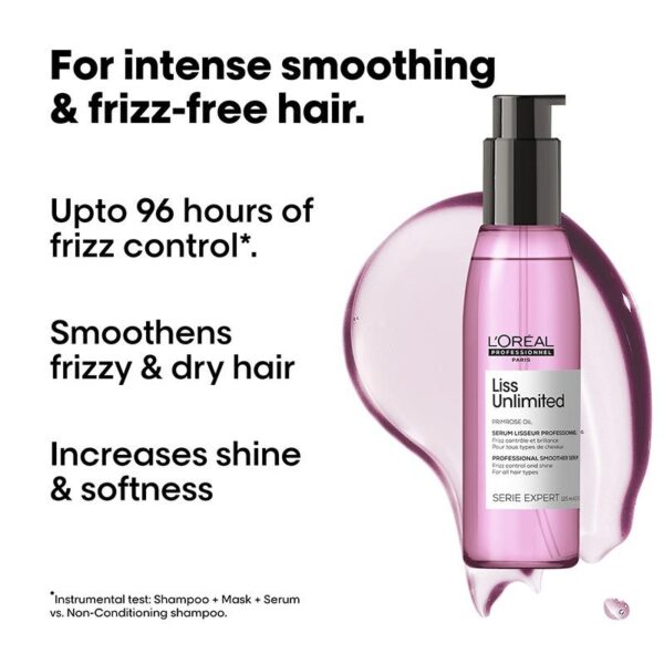 Liss Unlimited Leave-In Hair Serum for Frizzy & Unruly Hair (125ml)