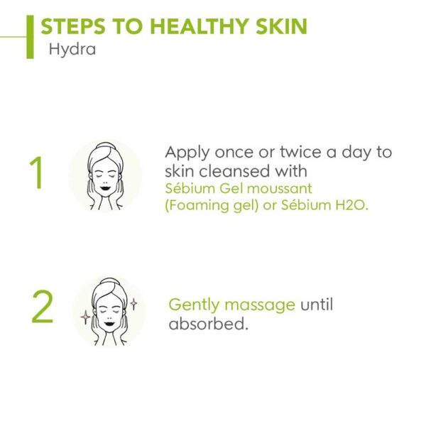 Bioderma Moisturizer Sebium Hydra for Oily, Acne-Prone Skin with Ceramides for 24H Hydration 40ml