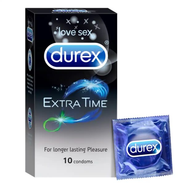 Durex Extra Time Condoms, 10 Count