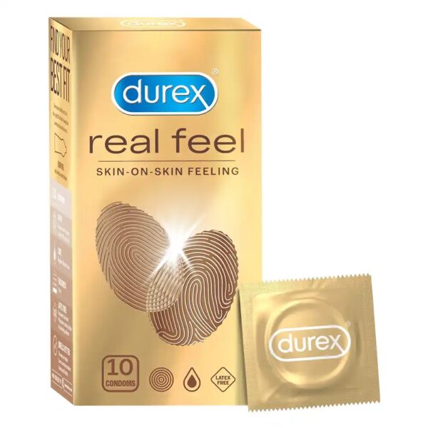 Durex Real Feel Condoms, 10 Count